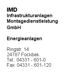 IMD Infrastrukturanlagen Montagedienstleistung GmbH