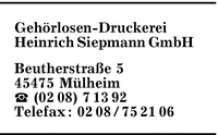 Gehrlosen-Druckerei Heinrich Siepmann GmbH