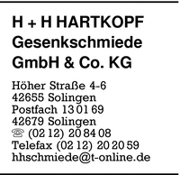 H + H Hartkopf Gesenkschmiede GmbH & Co. KG