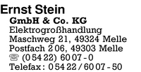 Stein GmbH & Co. KG, Ernst