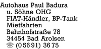 Autohaus Paul Badura u. Shne OHG