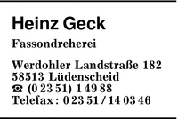 Geck, Heinz