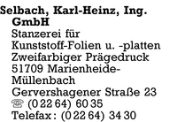 Selbach GmbH, Ing. Karl-Heinz