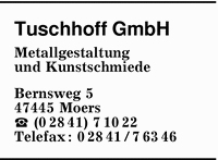 Tuschhoff Metallgestaltung und Kunstschmiede GmbH