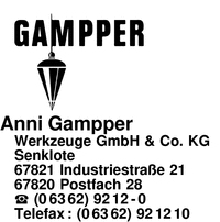 Gampper, Anni, Werkzeuge GmbH & Co. KG
