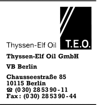 Thyssen-Elf Oil GmbH