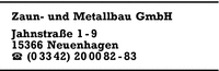 Z + M Zaun- und Metallbau GmbH