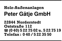 Holz-Auenanlagen, Peter Gtje GmbH