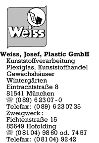 Weiss Plastic GmbH, Josef