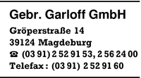 Garloff, Gebr., GmbH