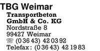 TBG Transportbeton Weimar GmbH & Co. KG