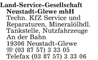 Land-Service Gesellschaft Neustadt-Glewe mbH