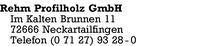 Rehm GmbH, Profilholz