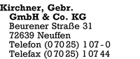 Kirchner, Gebr., GmbH & Co. KG
