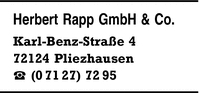 Rapp GmbH & Co., Herbert