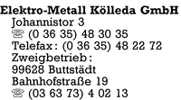 Elektro-Metall Kölleda GmbH