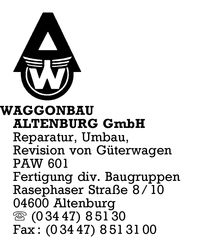 Waggonbau Altenburg GmbH