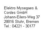 Elektro Mysegaes & Cordes GmbH
