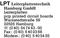 LPT Leiterplattentechnik Hamburg GmbH