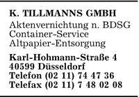 Tillmanns, K., GmbH