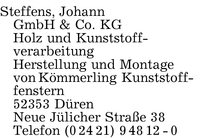 Steffens GmbH & Co., Johann