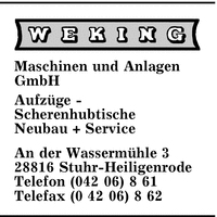 Weking Maschinen- und Anlagen GmbH