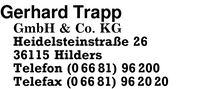 Trapp GmbH & Co. KG, Gerhard