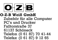 O-Z-B Wei GmbH