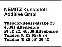 Nemitz Kunststoff- Additive GmbH