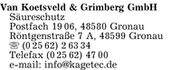 Koetsveld van & Grimberg GmbH