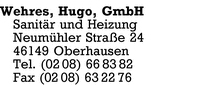 Wehres GmbH, Hugo