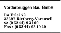 Vorderbrggen Bau GmbH