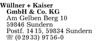 Wllner & Kaiser GmbH & Co. KG