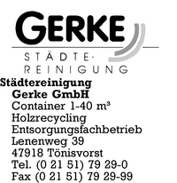 Stdtereinigung Gerke GmbH