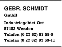 Schmidt GmbH, Gebr.