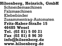 Hilsenberg GmbH, Heinrich