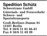 Spedition Schtz Schwertrans GmbH