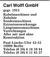 Wolff GmbH, Carl
