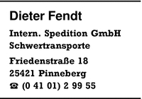 Fendt, Dieter, Internationale Spedition GmbH