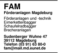 FAM Frderanlagen Magdeburg