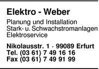 Elektro-Weber