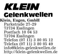 Klein GmbH, Eugen