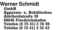 Schmidt GmbH, Werner