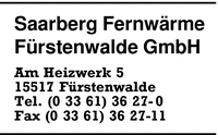 Saarberg-Fernwrme Frstenwalde GmbH