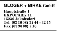 GLOGER + BIRKE GmbH