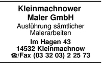 Kleinmachnower Maler GmbH