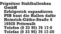 Prignitzer Stahlhallenbau GmbH