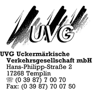 UVG Uckermrkische Verkehrsgesellschaft mbH