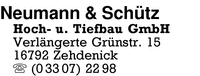 Neumann & Schtz Hoch- und Tiefbau GmbH