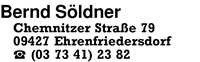 Sldner, Bernd